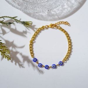 Boutique de bijoux à Toulouse : Visuel d'un bracelet à chaîne pour l'article de l'histoire du bracelet de Paloma de Bahia