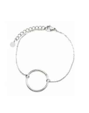 Bracelet Primeiro argente en acier inoxydable