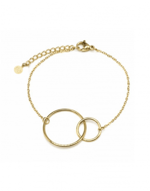 Bracelet Segundo doré en acier inoxydable