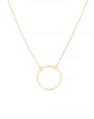 Collier primeiro en doré en acier inoxydable vue de face