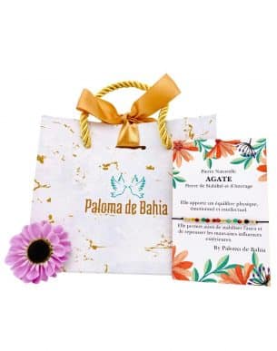 Bracelet Agate avec emballage