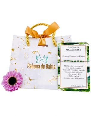 Bracelet Malachite avec emballage