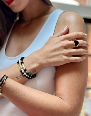 Bracelet onyx caixa mannequin