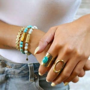Bracelet turquoise caixa mannequin