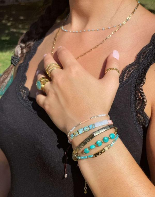 bracelet sacha turquoise mannequin