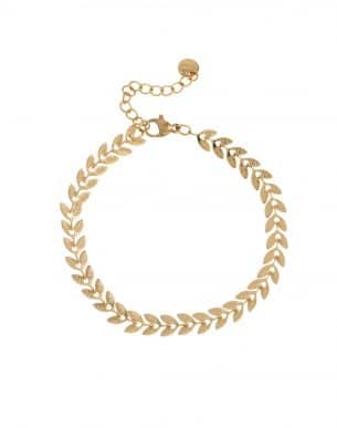 Bracelet planiha doré en acier inoxydable