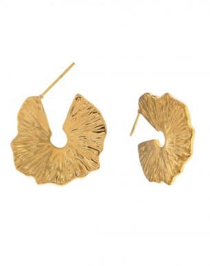 Créoles Sao doré en acier inoxydable