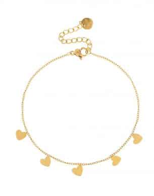 Bracelet Beijo dore en acier inoxydable