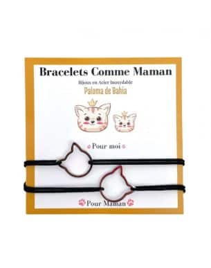 Bracelet Bonitinho noir en acier inoxydable