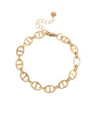 Bracelet esmé maille doré en acier inoxydable