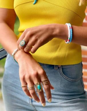 Bague esfe dore en acier inoxydable porte