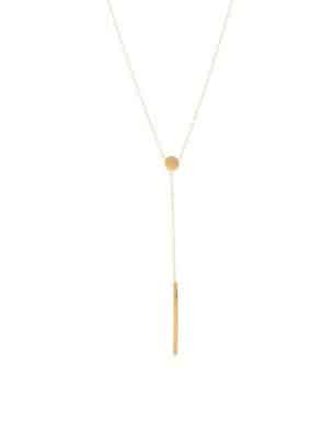 Collier doré en acier inoxydable avec un pendentif