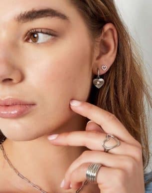 bague Amorcito en acier inoxydable porte