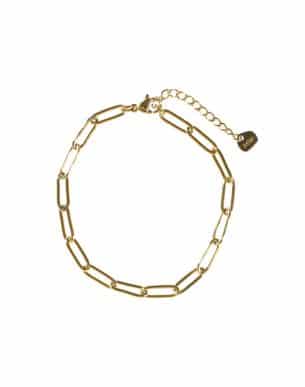 Bracelet Ligacao doré en acier inoxydable