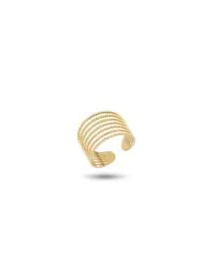 Bague bonita doré acier inoxydable