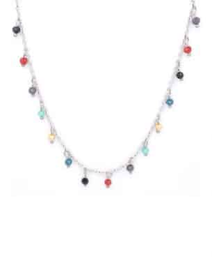 Collier arc en ciel en acier inoxydable