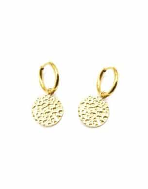 Creoles Marty doré acier inoxydable