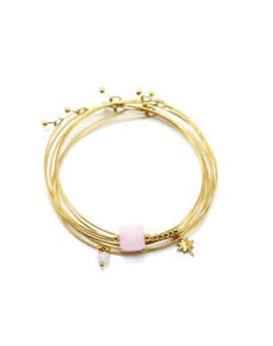 Semainier cristali dore en acier inoxydable turquoise africaine