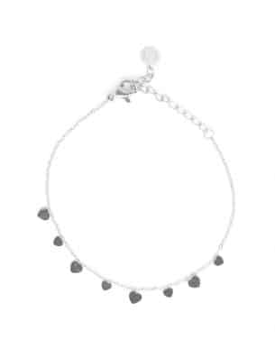 Bracelet Cocoeur argente en acier inoxydable