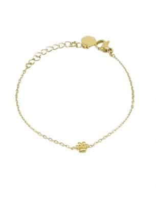 Bracelet pour enfant dore avec une pâte