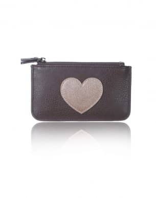 Corazon Porte Monnaie marron sur fond blanc boutique bijoux toulouse