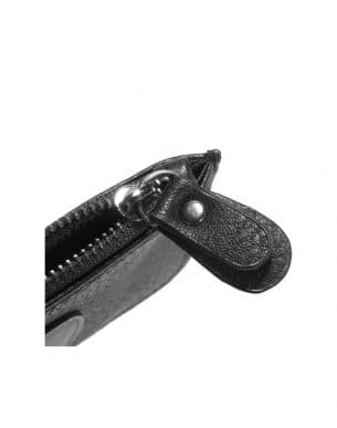 Corazon Porte Monnaie noir details sur fond blanc boutique bijoux toulouse