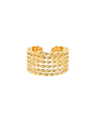 Bague Lina doré en acier inoxydable