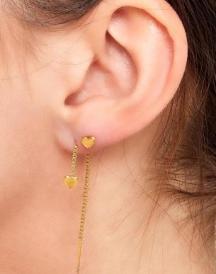 Puces mini coraçao dore mannequin