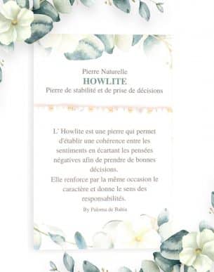 Bracelet en pierres naturelle howlite