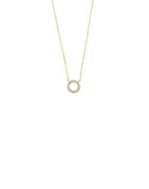 Collier Solstar doré en acier inoxydable