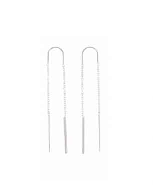 Boucles Largo en acier inoxydable argenté
