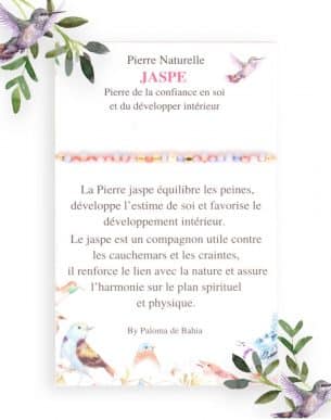 Bracelet en pierres naturelles de jaspe