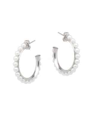 boutique bijoux toulouse : boucles esguio en acier inoxydable argente