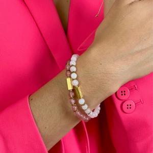 boutique bijoux toulouse: bracelet caixa rhodochrosite pierre naturelle