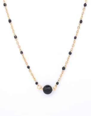 boutique-bijoux-toulouse-collier-joia-dore-et-noir-en-acier-inoxydable