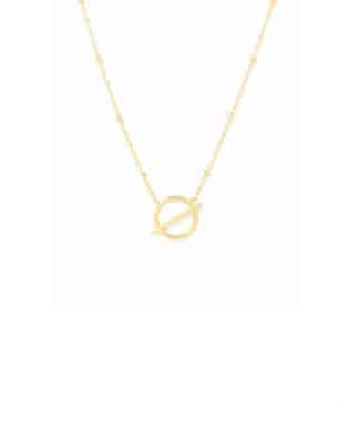 boutique bijoux toulouse: collier mona billes doré en acier inoxydable