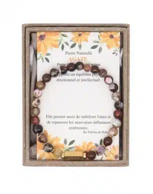 bracelet agate caixa pierre naturelle boite boutique bijoux toulouse