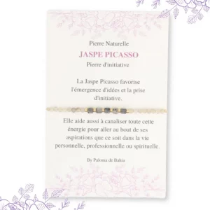 bracelet jaspe picasso pierre naturelle boutique bijoux toulouse