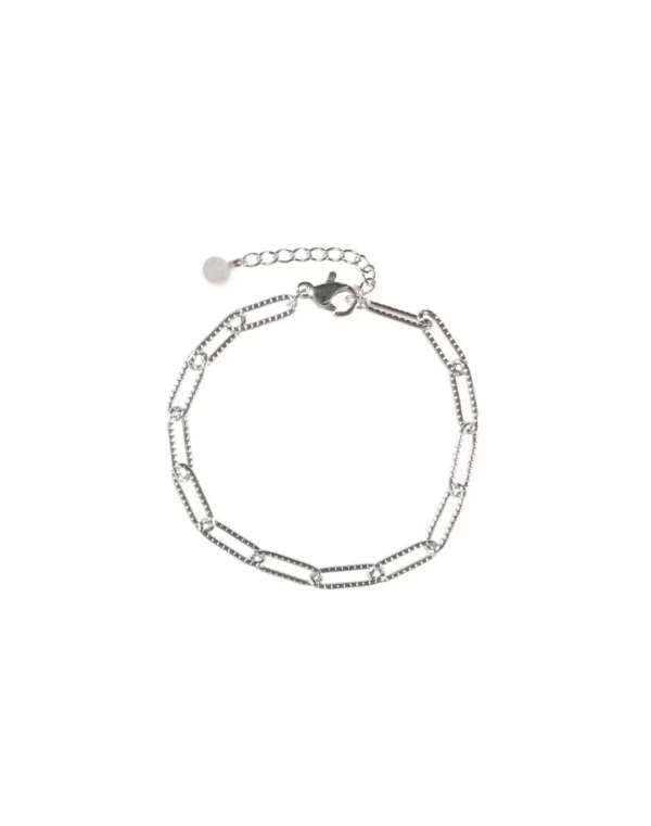 bracelet ligacoes maille argente acier inoxydable boutique bijoux toulouse