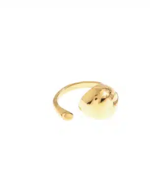 bague goutte doré ajustable acier inoxydable boutique bijoux toulouse