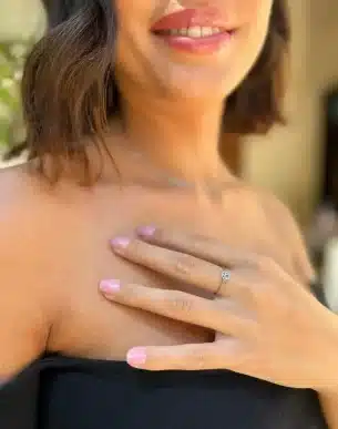 bague pet en acier inoxydable sur mannequin boutique bijoux toulouse