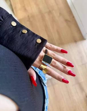 bague cuadri acier inoxydable dore ajustable sur mannequin boutique bijoux toulouse