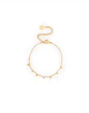 bracelet inoxydable doré avec petit triangle